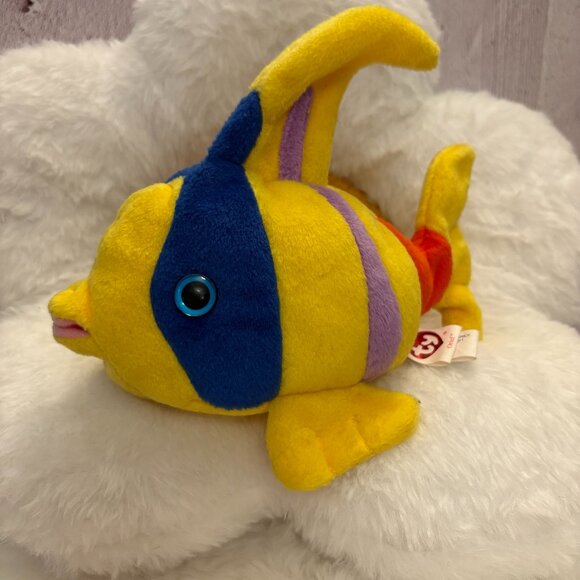 Oriel the Angel Fish Yellow TY Beanie Babies 2005 Plush (SKU: 360TO) - Picture 1 of 7